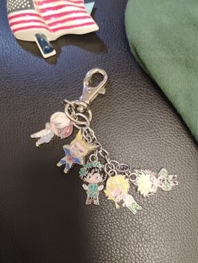 Anime MY HERO ACADEMIA CHARMS KEYCHAIN NRMINT CONDITION